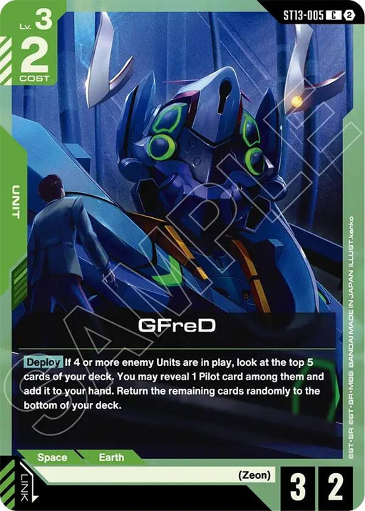 Image for GFreD (ST13-005) [Starter Deck 13: Silent Barrage] (ST13) - Gundam Card Game