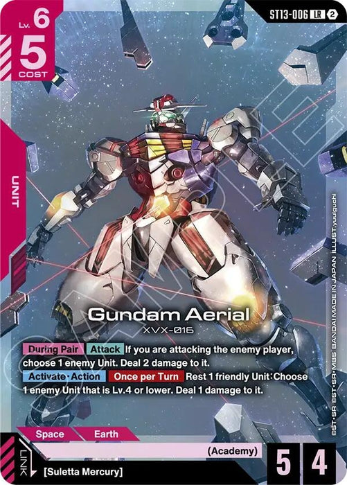 Image for Gundam Aerial (ST13-006) (Holofoil) [Starter Deck 13: Silent Barrage] (ST13) - Gundam Card Game