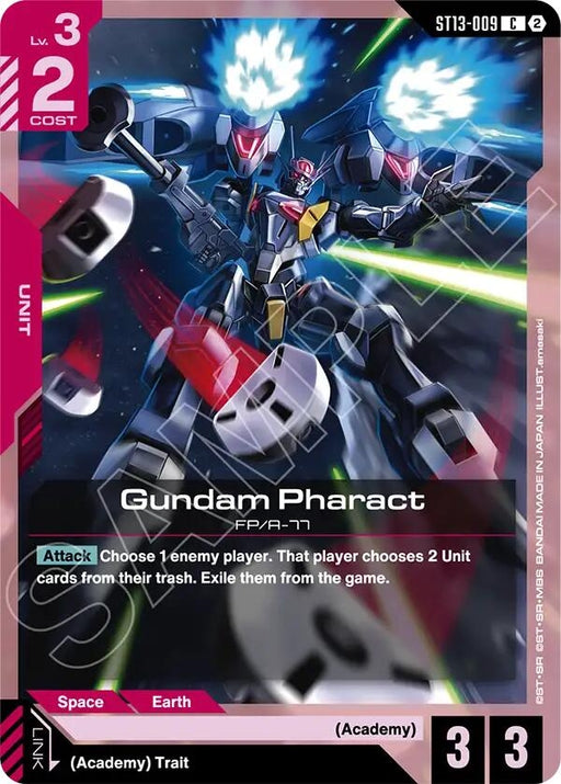 Image for Gundam Pharact (ST13-009) [Starter Deck 13: Silent Barrage] (ST13) - Gundam Card Game