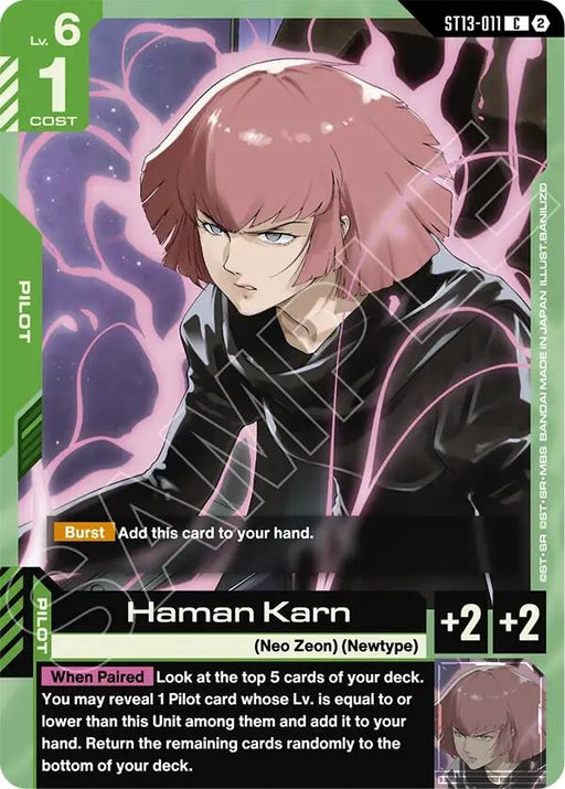 Image for Haman Karn (ST13-011) [Starter Deck 13: Silent Barrage] (ST13) - Gundam Card Game