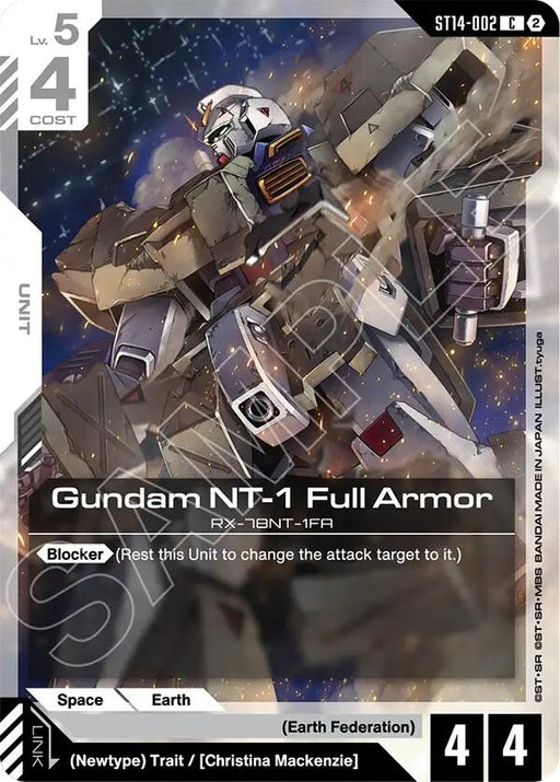 Image for Gundam NT-1 Full Armor (ST14-002) [Starter Deck 14: Heavy Dominion] (ST14) - Gundam Card Game