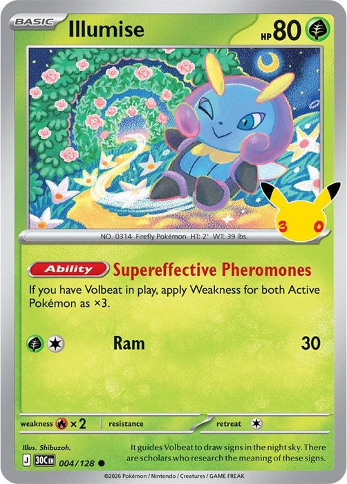 Image for Illumise (004/128) (Holofoil) [ME: 30th Celebration] (30C) - Pokemon