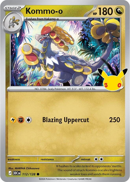 Image for Kommo-o (112/128) (Holofoil) [ME: 30th Celebration] (30C) - Pokemon