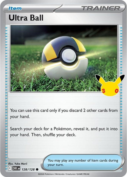 Image for Ultra Ball (128/128) (Holofoil) [ME: 30th Celebration] (30C) - Pokemon