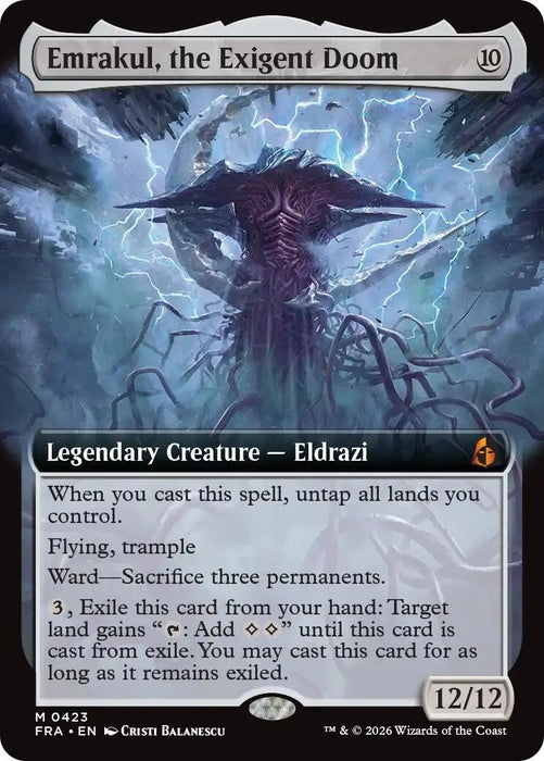 Image for Emrakul, the Exigent Doom (Extended Art) (423) [Reality Fracture] (FRA) - Magic: The Gathering