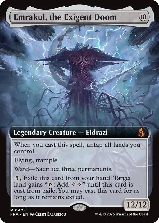 Image for Emrakul, the Exigent Doom (Extended Art) (423) [Reality Fracture] (FRA) - Magic: The Gathering