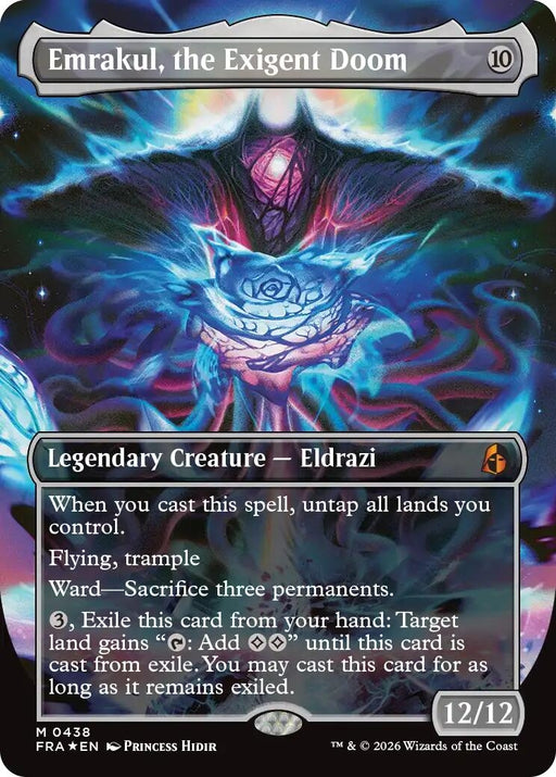 Image for Emrakul, the Exigent Doom (Borderless) (438) (Foil) [Reality Fracture] (FRA) - Magic: The Gathering