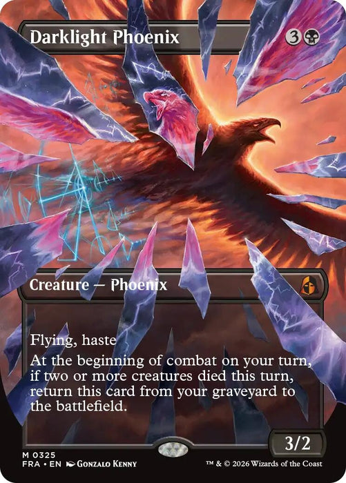 Image for Darklight Phoenix (Borderless) (0325) (325) [Reality Fracture] (FRA) - Magic: The Gathering