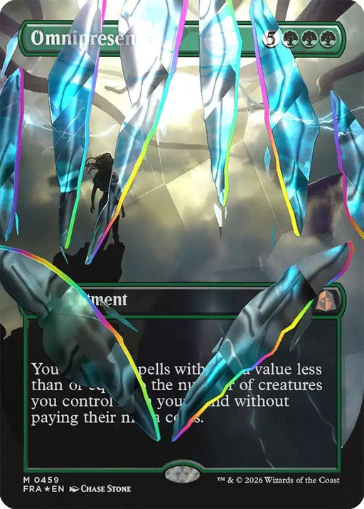 Image for Omnipresence (Borderless) (Facet Foil) (0459) (459) (Foil) [Reality Fracture] (FRA) - Magic: The Gathering