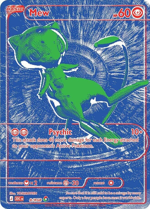 Image for Mew - B/RGB (B/RGB) (Holofoil) [ME: 30th Celebration] (30C) - Pokemon