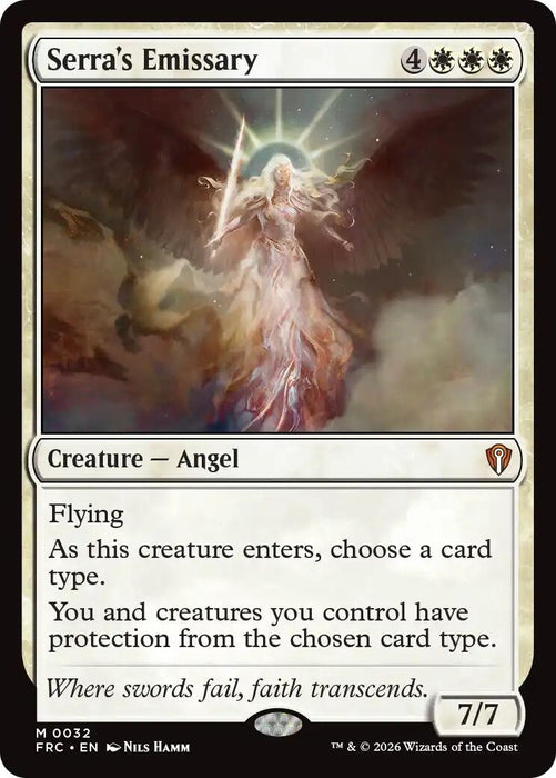 Image for Serra's Emissary (32) [Commander: Reality Fracture] (FRC) - Magic: The Gathering