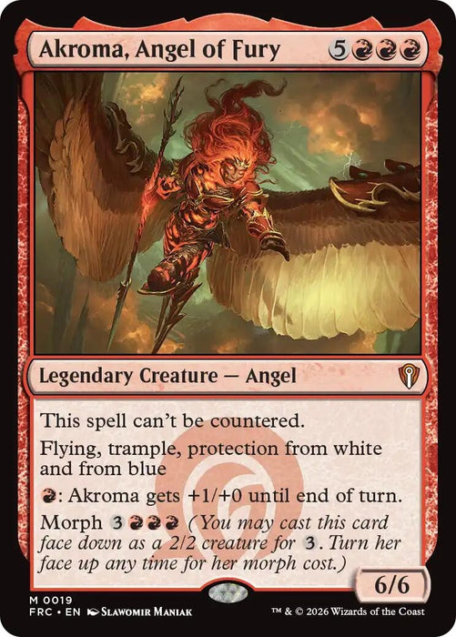 Image for Akroma, Angel of Fury (19) [Commander: Reality Fracture] (FRC) - Magic: The Gathering