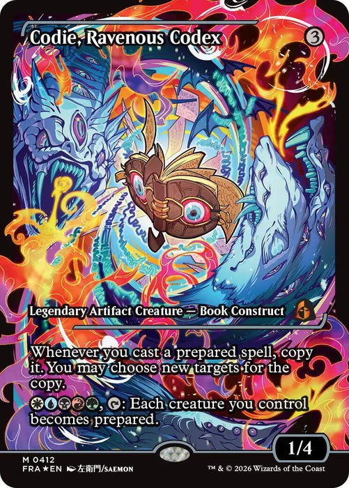 Image for Codie, Ravenous Codex (Showcase) (412) (Foil) [Reality Fracture] (FRA) - Magic: The Gathering