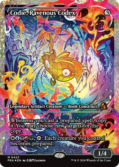 Image for Codie, Ravenous Codex (Showcase) (Fracture Foil) (422) (Foil) [Reality Fracture] (FRA) - Magic: The Gathering