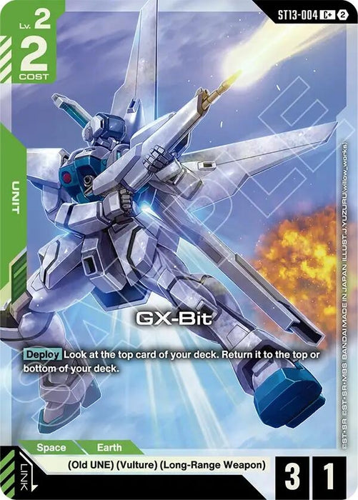 Image for GX-Bit (C+) (ST13-004) (Holofoil) [Starter Deck 13: Silent Barrage] (ST13) - Gundam Card Game