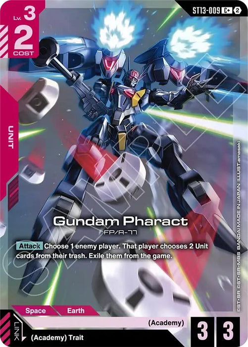 Image for Gundam Pharact (C+) (ST13-009) (Holofoil) [Starter Deck 13: Silent Barrage] (ST13) - Gundam Card Game
