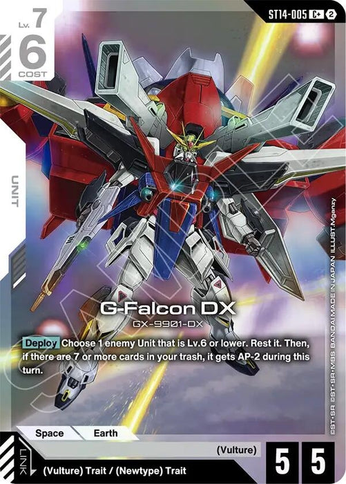 Image for G-Falcon DX (C+) (ST14-005) (Holofoil) [Starter Deck 14: Heavy Dominion] (ST14) - Gundam Card Game