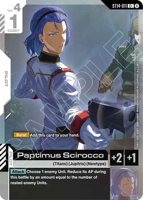 Image for Paptimus Scirocco (C+) (ST14-011) (Holofoil) [Starter Deck 14: Heavy Dominion] (ST14) - Gundam Card Game