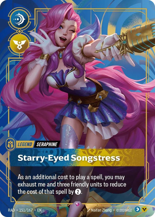 Image for Seraphine, Starry-Eyed Songstress (151/167) (Foil) [Radiance] (RAD) - Riftbound: League of Legends Trading Card Game