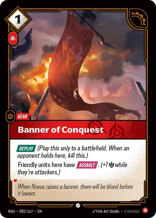 Image for Banner of Conquest (002/167) (Foil) [Radiance] (RAD) - Riftbound: League of Legends Trading Card Game