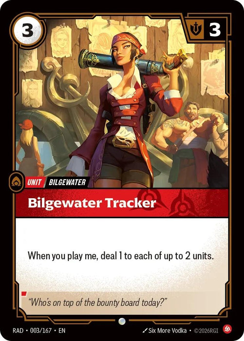 Image for Bilgewater Tracker (003/167) [Radiance] (RAD) - Riftbound: League of Legends Trading Card Game