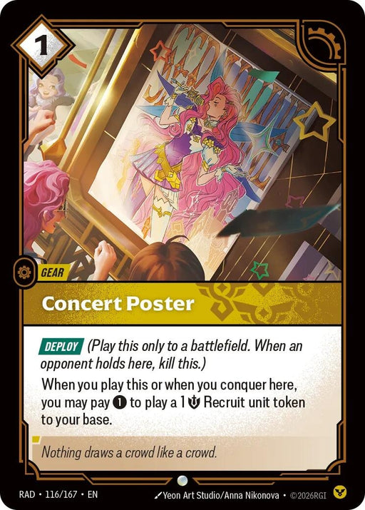 Image for Concert Poster (116/167) (Foil) [Radiance] (RAD) - Riftbound: League of Legends Trading Card Game