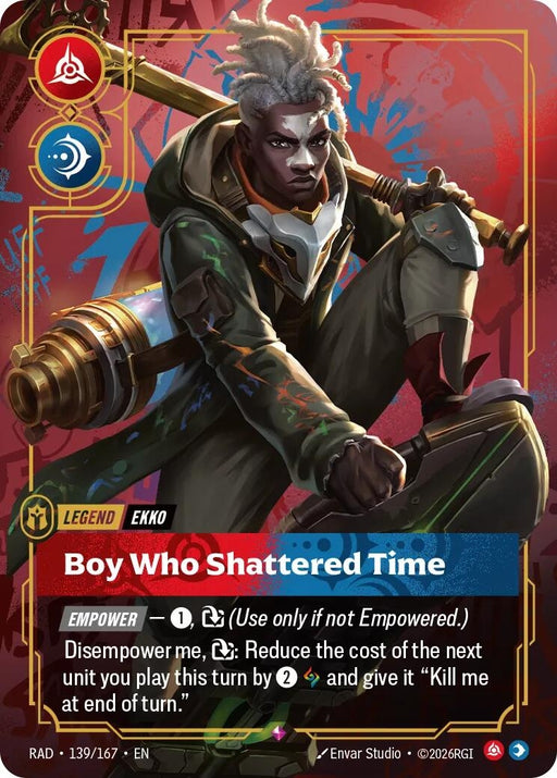 Image for Ekko, Boy Who Shattered Time (139/167) (Foil) [Radiance] (RAD) - Riftbound: League of Legends Trading Card Game