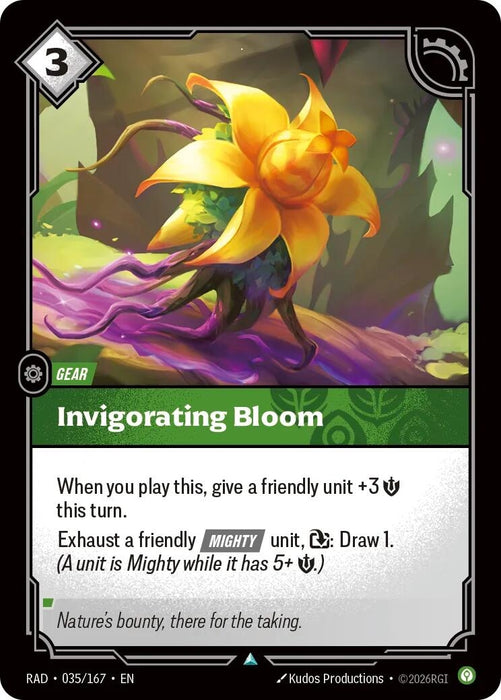 Image for Invigorating Bloom (035/167) (Foil) [Radiance] (RAD) - Riftbound: League of Legends Trading Card Game