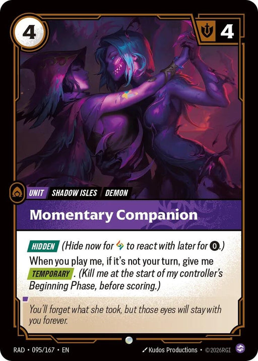 Image for Momentary Companion (095/167) (Foil) [Radiance] (RAD) - Riftbound: League of Legends Trading Card Game