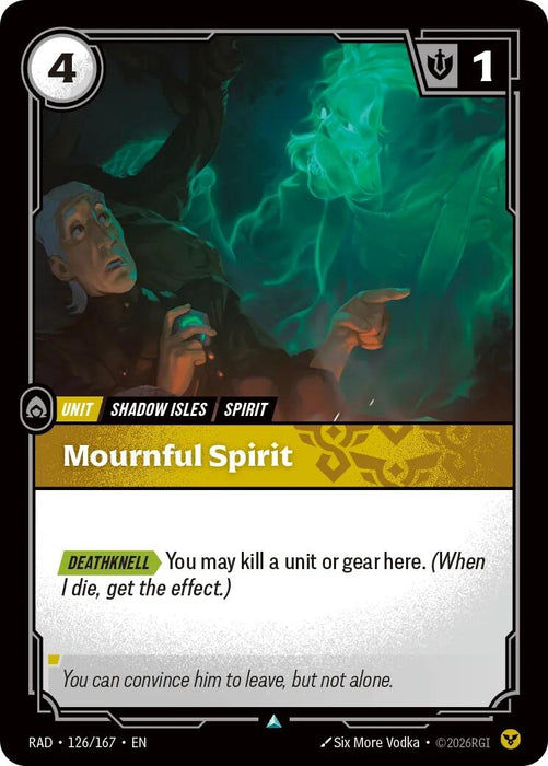 Image for Mournful Spirit (126/167) [Radiance] (RAD) - Riftbound: League of Legends Trading Card Game