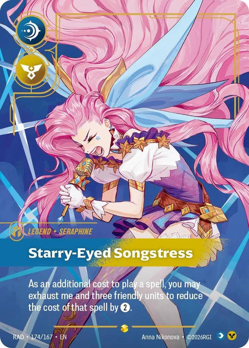 Image for Seraphine, Starry-Eyed Songstress (Overnumbered) (174/167) (Foil) [Radiance] (RAD) - Riftbound: League of Legends Trading Card Game