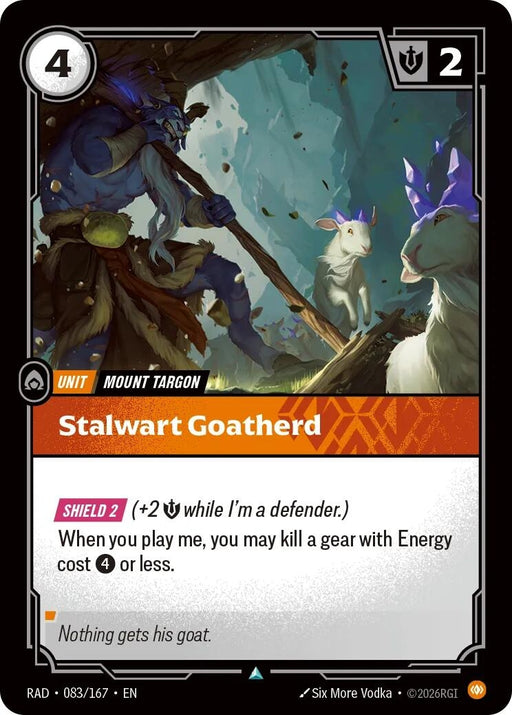 Image for Stalwart Goatherd (083/167) (Foil) [Radiance] (RAD) - Riftbound: League of Legends Trading Card Game
