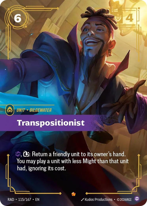 Image for Transpositionist (115/167) (Foil) [Radiance] (RAD) - Riftbound: League of Legends Trading Card Game