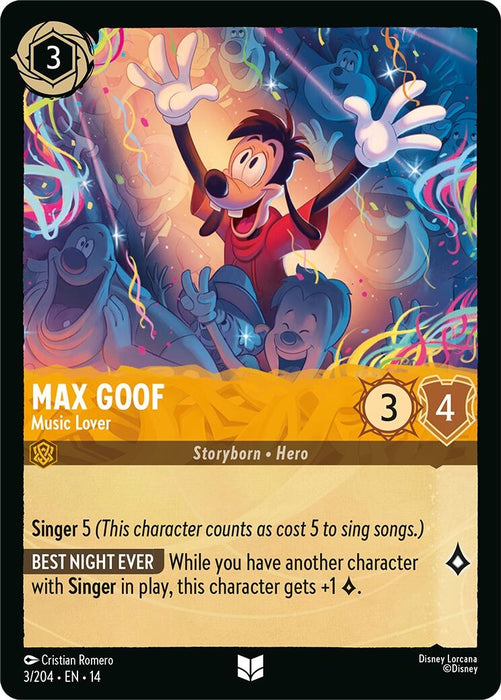 Image for Max Goof - Music Lover (3/204) [Hyperia City] (14) - Disney Lorcana