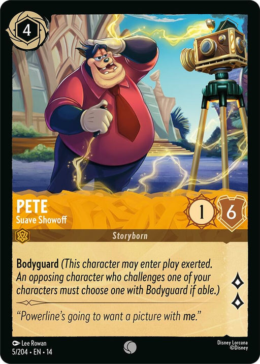 Image for Pete - Suave Showoff (5/204) (Cold Foil) [Hyperia City] (14) - Disney Lorcana