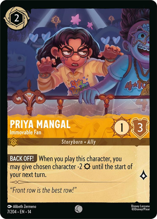Image for Priya Mangal - Immovable Fan (7/204) [Hyperia City] (14) - Disney Lorcana