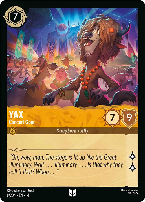 Image for Yax - Concert Goer (8/204) (Cold Foil) [Hyperia City] (14) - Disney Lorcana