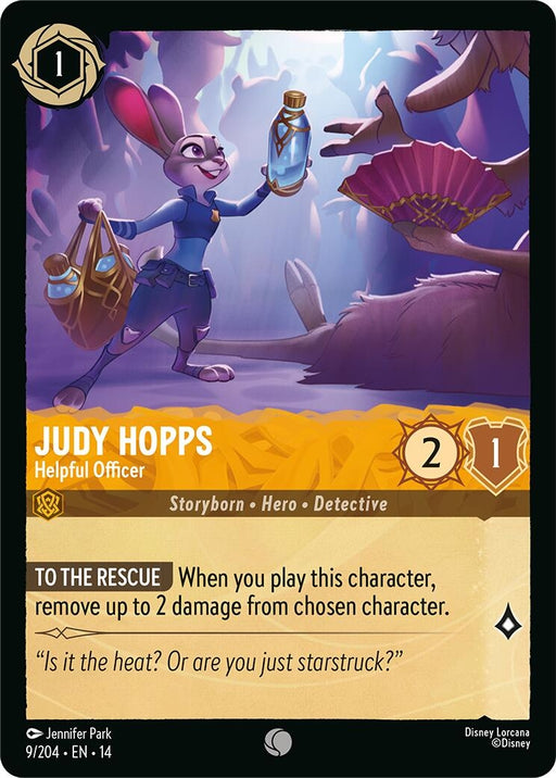 Image for Judy Hopps - Helpful Officer (9/204) (Cold Foil) [Hyperia City] (14) - Disney Lorcana
