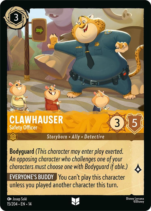 Image for Clawhauser - Safety Officer (15/204) [Hyperia City] (14) - Disney Lorcana