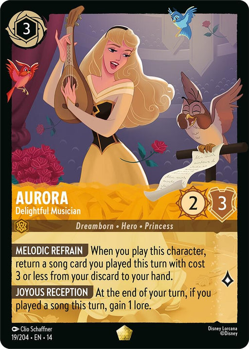 Image for Aurora - Delightful Musician (19/204) (Cold Foil) [Hyperia City] (14) - Disney Lorcana