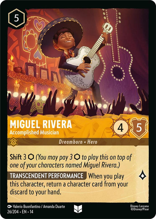 Image for Miguel Rivera - Accomplished Musician (26/204) [Hyperia City] (14) - Disney Lorcana