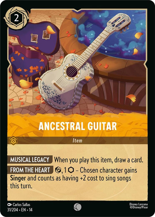 Image for Ancestral Guitar (31/204) [Hyperia City] (14) - Disney Lorcana