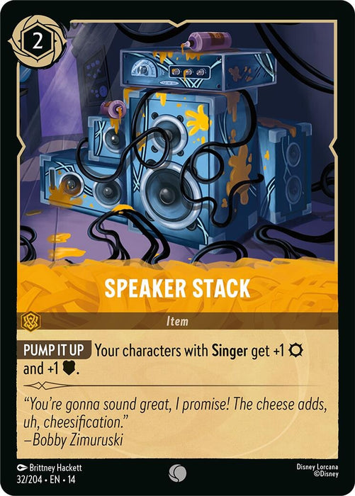 Image for Speaker Stack (32/204) [Hyperia City] (14) - Disney Lorcana