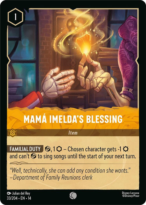 Image for Mama Imelda's Blessing (33/204) [Hyperia City] (14) - Disney Lorcana