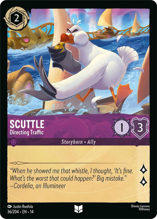 Image for Scuttle - Directing Traffic (36/204) (Cold Foil) [Hyperia City] (14) - Disney Lorcana