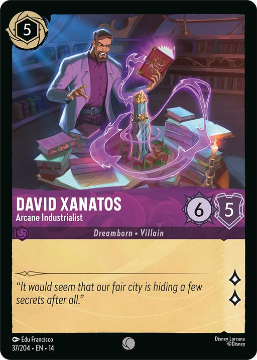 Image for David Xanatos - Arcane Industrialist (37/204) [Hyperia City] (14) - Disney Lorcana