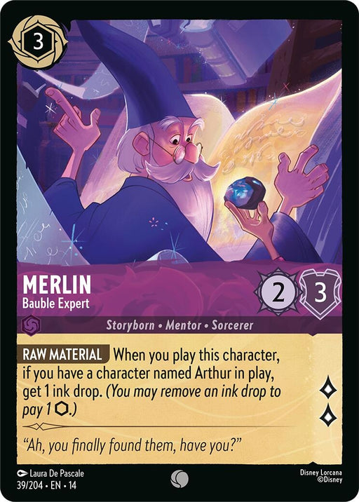 Image for Merlin - Bauble Expert (39/204) [Hyperia City] (14) - Disney Lorcana