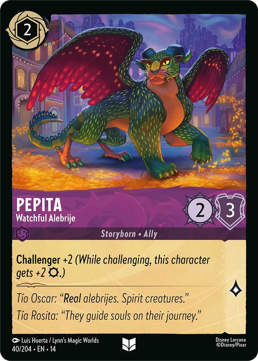 Image for Pepita - Watchful Alebrije (40/204) [Hyperia City] (14) - Disney Lorcana