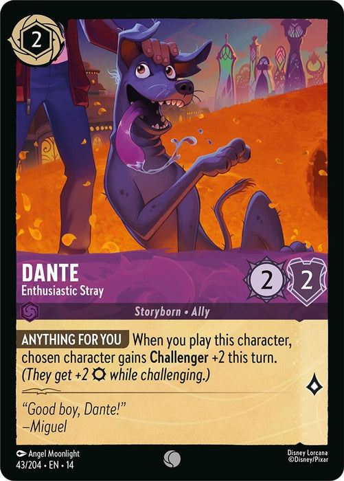 Image for Dante - Enthusiastic Stray (43/204) [Hyperia City] (14) - Disney Lorcana