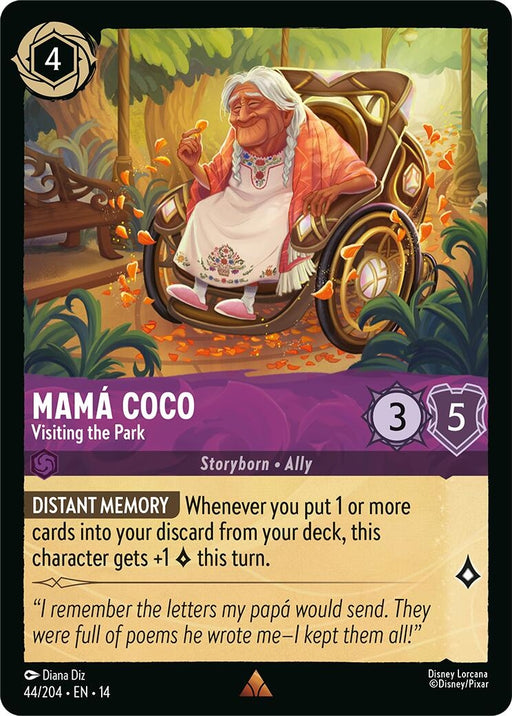 Image for Mama Coco - Visiting the Park (44/204) [Hyperia City] (14) - Disney Lorcana
